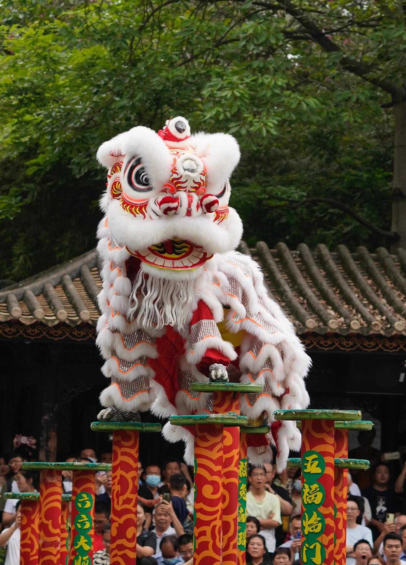 Traditional Chinese lion dance